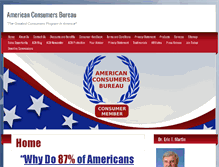 Tablet Screenshot of americanconsumersbureau.com